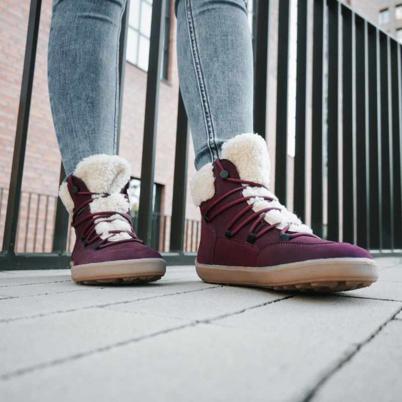 Botas Barefoot Impermeables Be Lenka Bliss Burgundy T-40 - Imagen 6