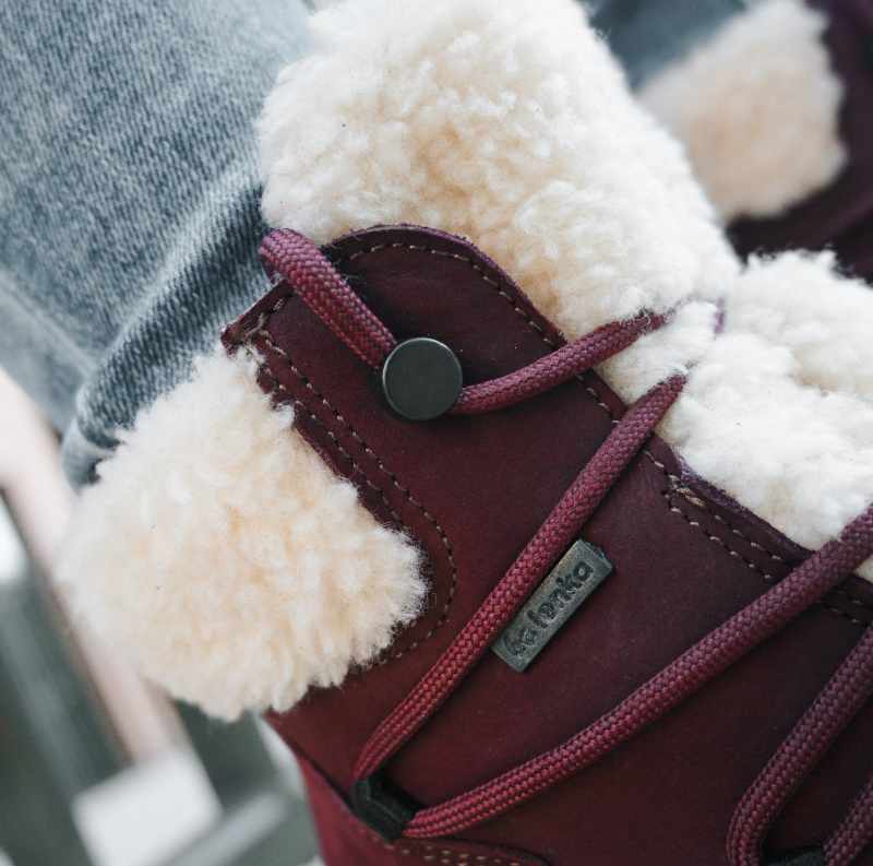 Botas Barefoot Impermeables Be Lenka Bliss Burgundy T-40 - Imagen 5