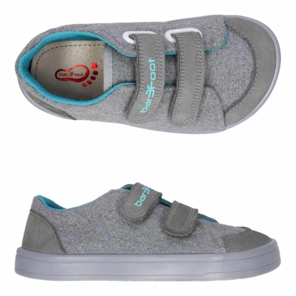 3F Bar3foot Zapatillas Respetuosas Cross Denver Gris-Turquesa