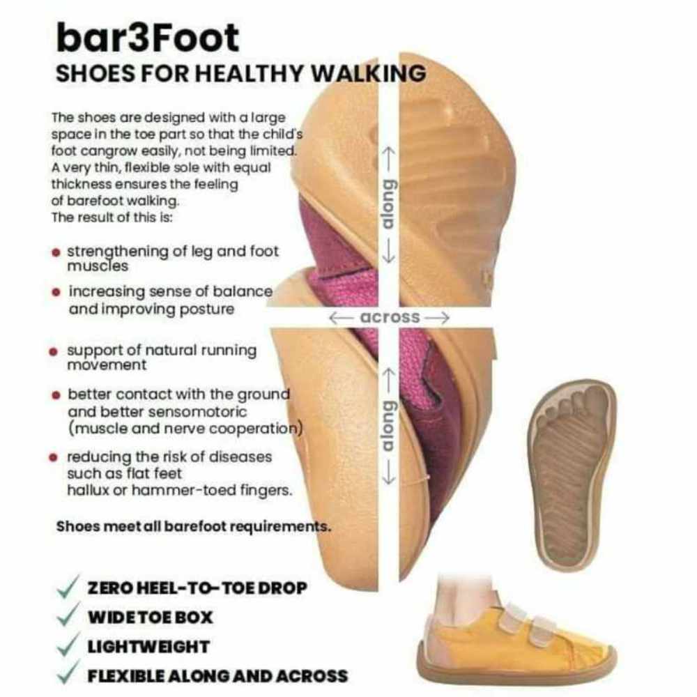 3F Bar3foot Calzado Respetuoso Primeros Pasos Panda Fucsia - Imagen 2