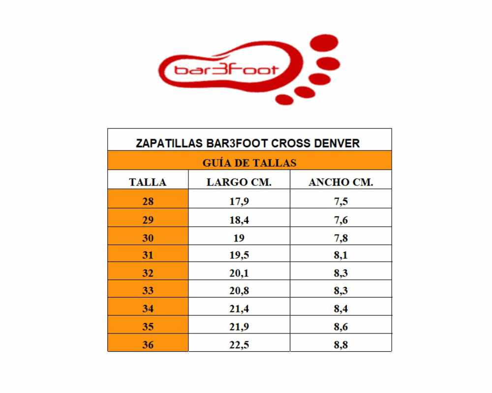 3F Bar3foot Zapatillas Cross Denver Marino - Imagen 3
