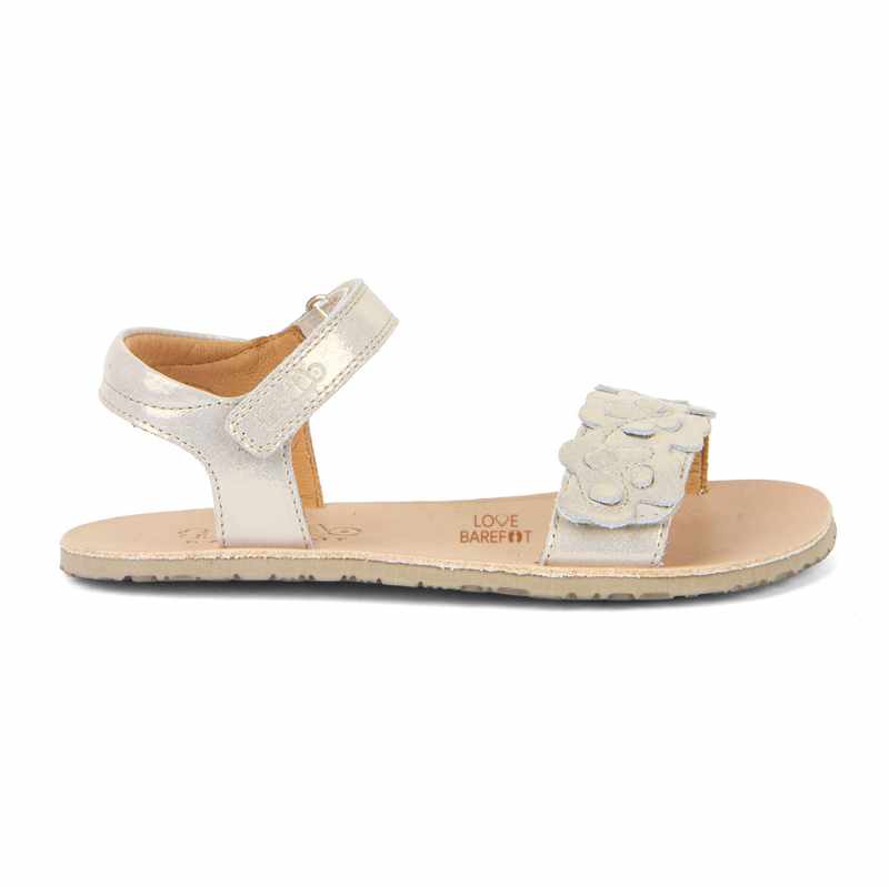 Sandalias Barefoot Flexy Flowers Gold Shine - Imagen 4
