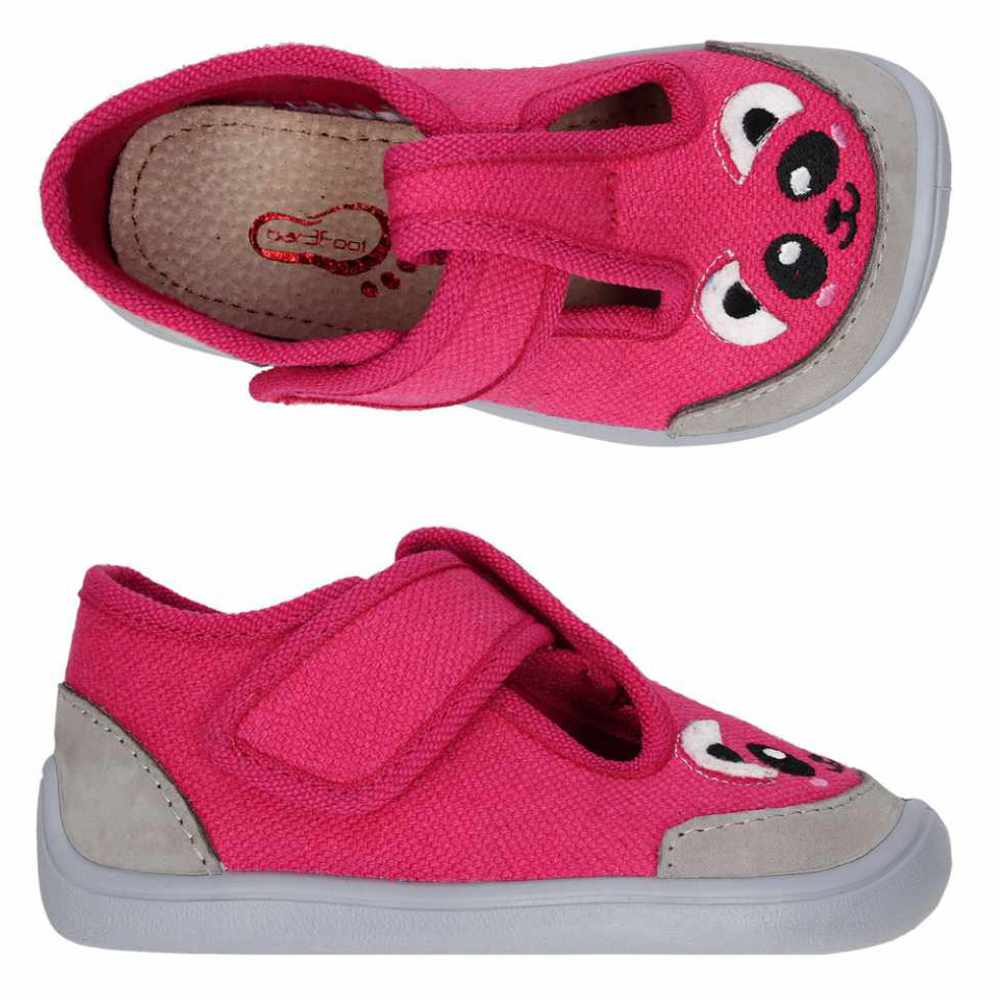 3F Bar3foot Calzado Respetuoso Primeros Pasos Panda Fucsia
