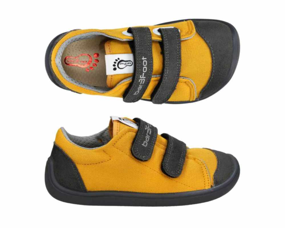 3F Bar3foot Zapatillas Respetuosas Elf Mostaza-Gris
